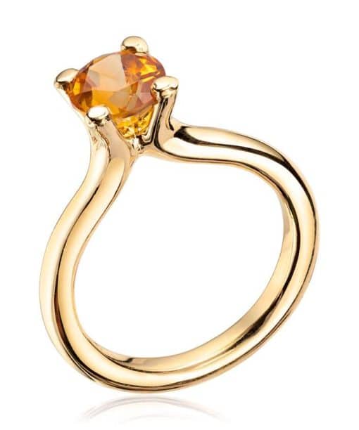 Visholm ring citrin 585