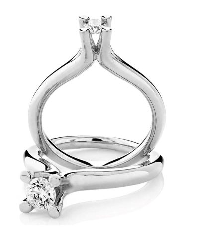 Visholm ring HG 0,25ct WSI