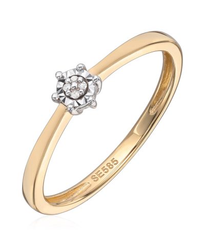 Ring med diamanter 0,01ct Wsi