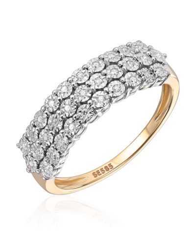 Ring med diamanter 0,10ct Wsi