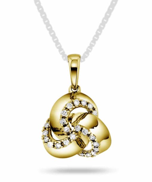 Pan Jewelry - Anheng i gull med diamanter 0,15 ct WP - 59065