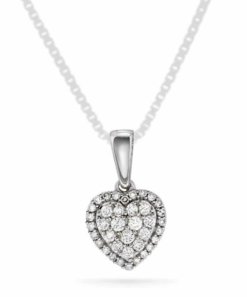 Smykke i Hvittgull med Diamanter 0.25ct