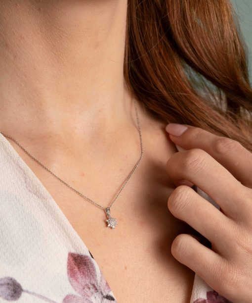 Alternative view of Anheng i gull med diamanter 0,08 ct wp