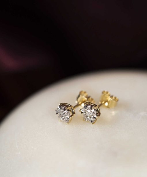 Alternative view of Øredobber i gull, Diamanter 0,27 ct