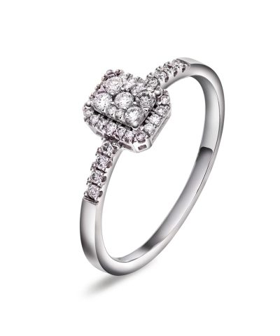 Ring i gull med diamant 0,33 ct WP