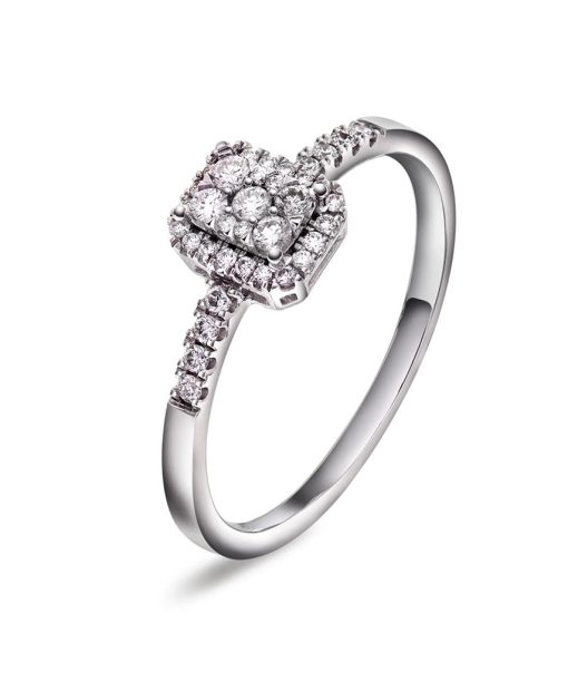 Ring i gull med diamant 0,33 ct WP