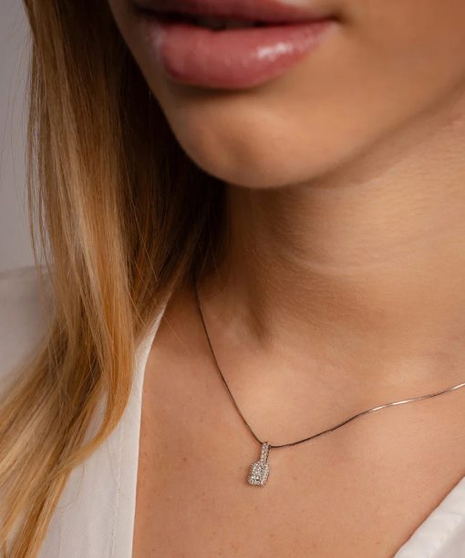 Alternative view of Anheng i gull med diamant 0,18 ct WP