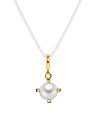 Pan Jewelry - Anheng i gull med perle