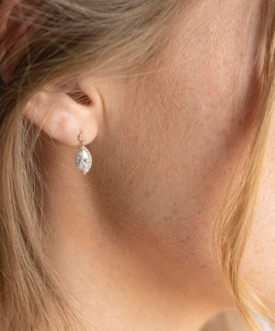 Alternative view of Pan Jewelry - Øredobber i gul med zirkonia
