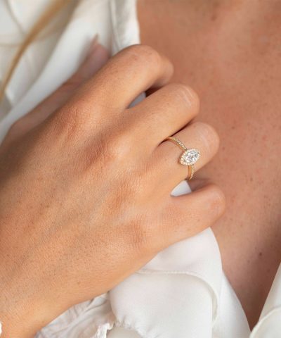 Alternative view of Pan Jewelry - Ring i gull med zirkonia