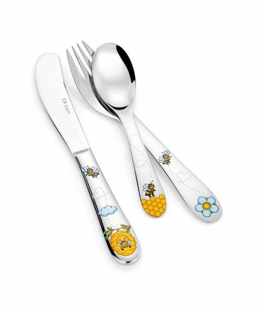 EIK Barn - Bizzi stålbestikk, 3 deler