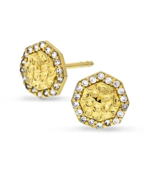 Nora Mørk by Gulldia Øredobber i sølv med zirkonia