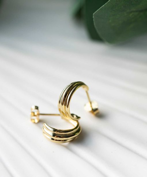 Alternative view of Øreringer i sølv