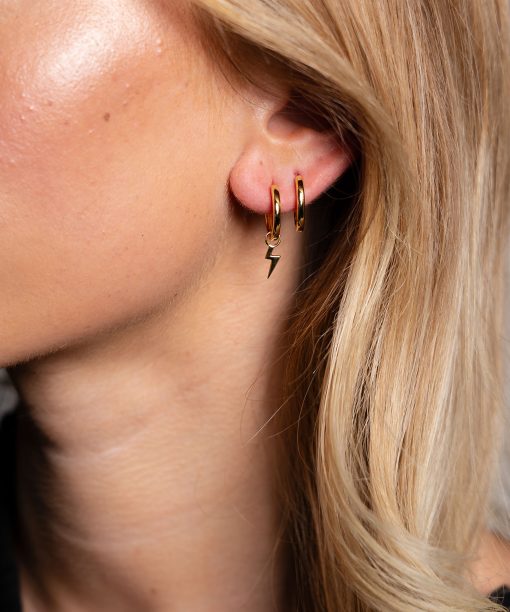 Alternative view of Golden lightening charms i sølv