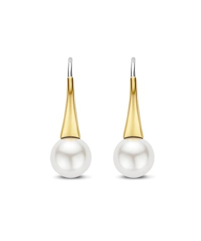 Alternative view of Ti Sento Pearl Hoops