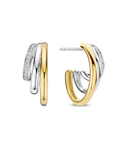 Ti Sento Zirconia Structure Earrings