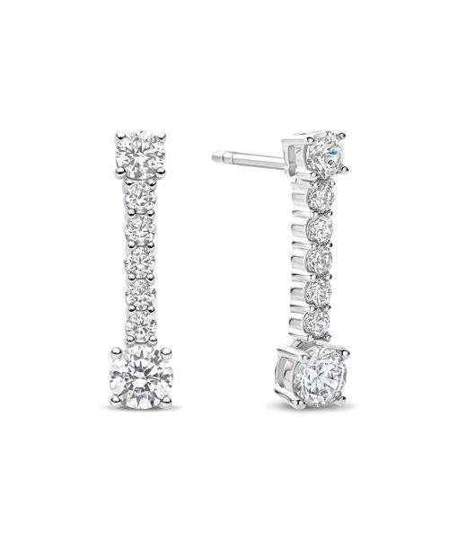 Ti Sento Long Zirconia Earrings