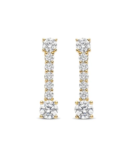 Alternative view of Ti Sento Long Zirconia Earrings