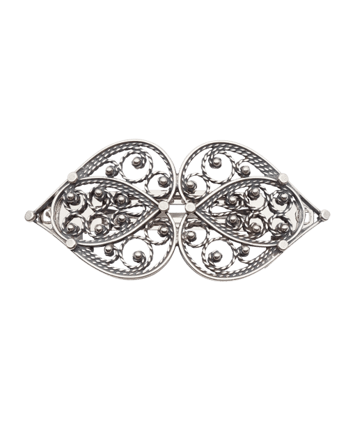 Sylvsmidja - 800310 - Hårspenne Hjertefiligran Oksidert