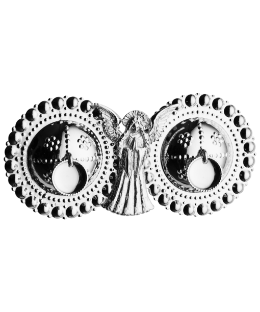 Englespenne til skinnlist med trådkantlauv, oksidert