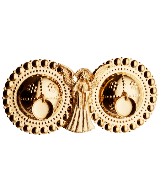 Englespenne til skinnlist med tråkant lauv, forgylt