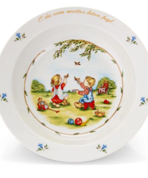 Eik Barn - Metter liten fugl, Grøtskål i porselen 977