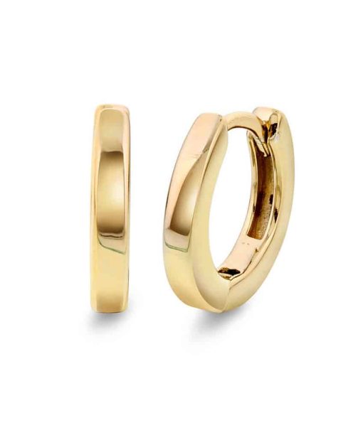 Øreringer i forgylt sølv (13mm)