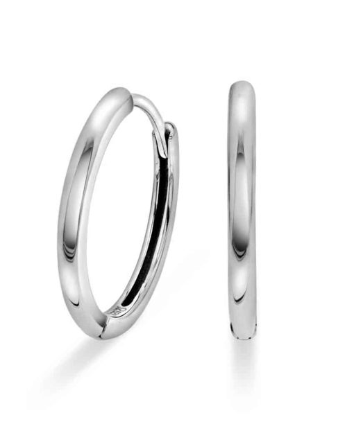 Øreringer i sølv (18mm)