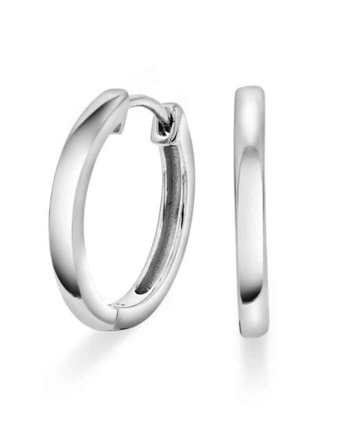 Øreringer i sølv (18mm)