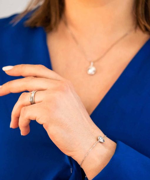 Alternative view of Ringer i sølv med zirkonia