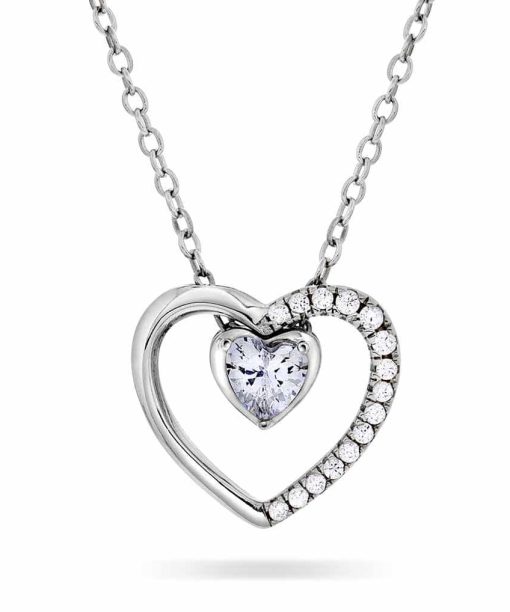 Smykke i sølv med zirkonia