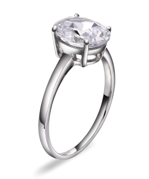 Lyra ring i sølv med zirkonia