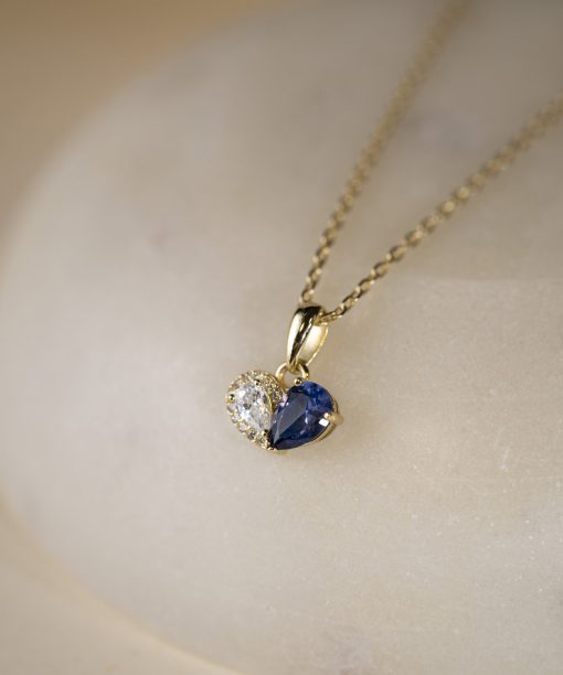 Alternative view of Sammen smykke i sølv med zirkonia