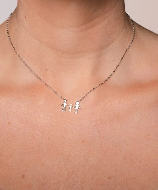 Alternative view of Smykke i 925 sølv mor, far, sønn