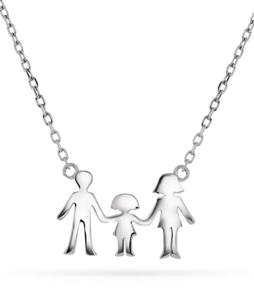 Smykke i 925 sølv mor, far, datter