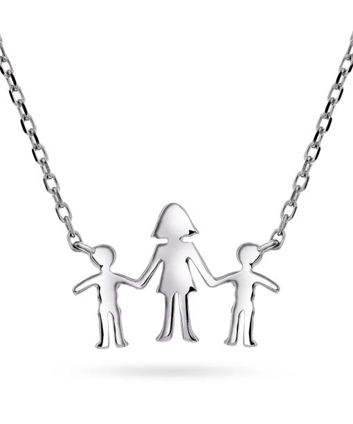 Smykke i 925 sølv mor og to gutter