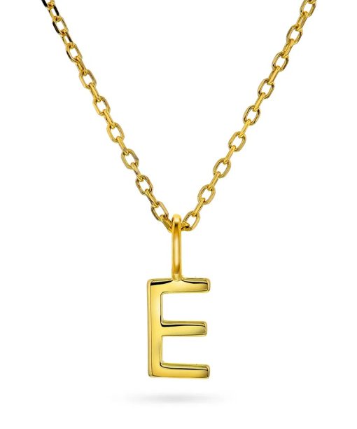 Letters smykke i 925 forgylt sølv E