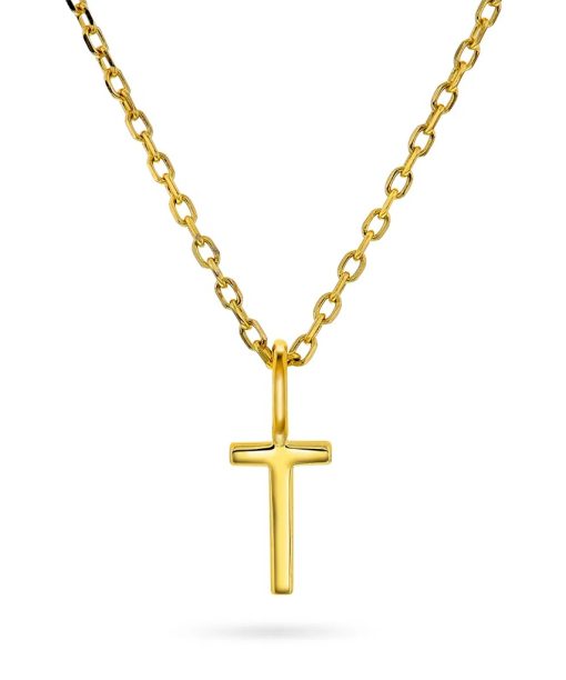 Letters smykke i 925 forgylt sølv T