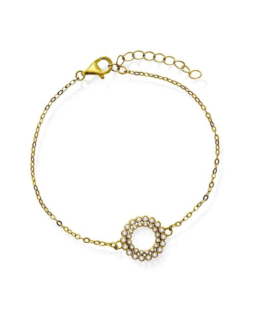 Aura armbånd i 925 forgylt sølv