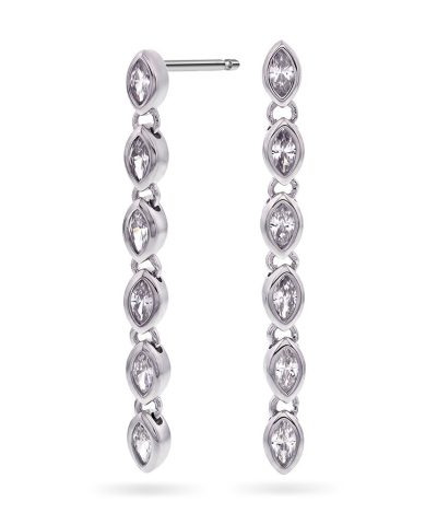Pan Jewelry - Dazzle øredobber i 925 sølv med zirkonia