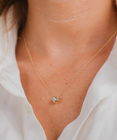 Alternative view of Pan Jewelry - Heartglow smykke i 925 forgylt sølv