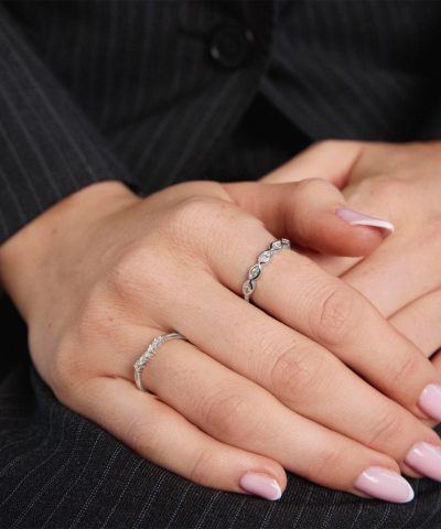 Alternative view of Pan Jewelry - Dazzle ring i 925 sølv med zirkonia