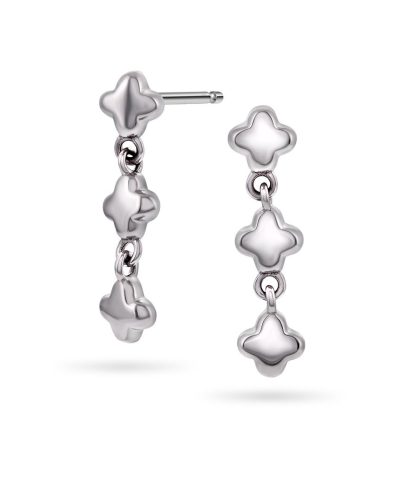 Pan Jewelry - Kløver øredobber i 925 sølv