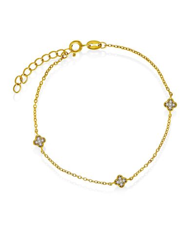 Pan Jewelry - Kløver armbånd i 925 forgylt sølv