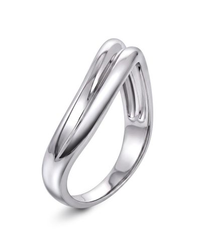 Twin ring i 925 sølv