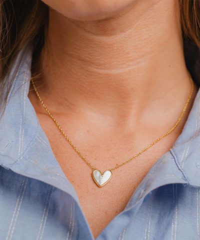 Alternative view of Pan Jewelry - Amor smykke i 925 forgylt sølv med perlemor