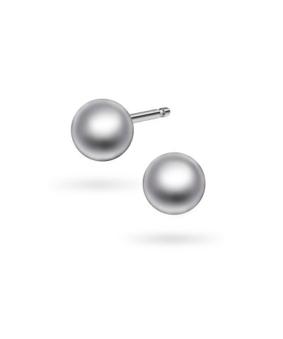Kuleøredobber i 925 sølv, 4 mm