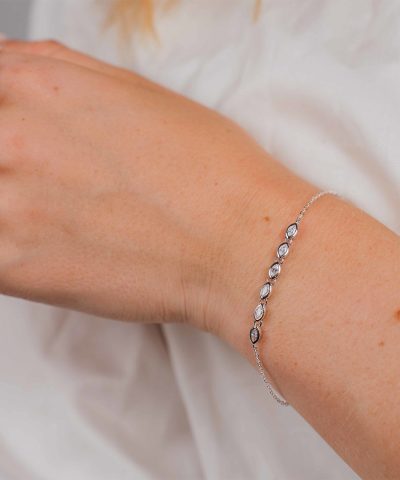 Alternative view of Pan Jewelry - Dazzle armbånd i 925 sølv med zirkonia
