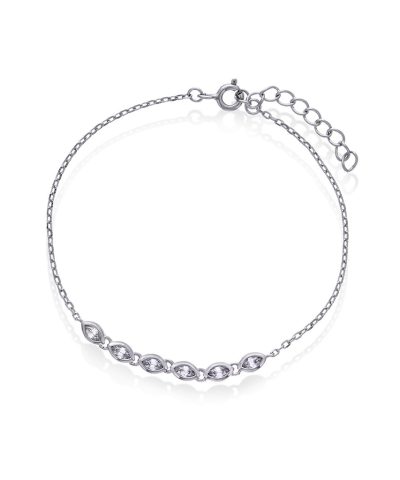Pan Jewelry - Dazzle armbånd i 925 sølv med zirkonia