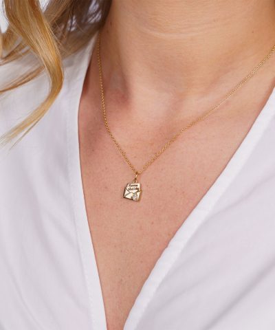 Alternative view of Pan Jewelry - 'Kjære mamma' smykke i 925 forgylt sølv med zirkonia